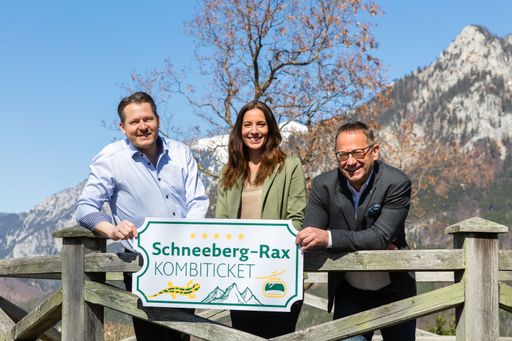 Schneebergbahn und Rax-Seilbahn präsentieren neues
Schneeberg-Rax-Kombiticket
