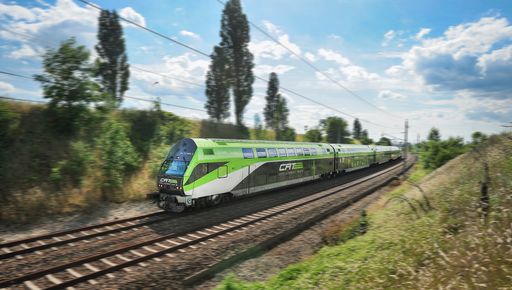 Vorschau Bild von City Airport Train auf offener Strecke zwischen
Wien Mitte und Flughafen Wien