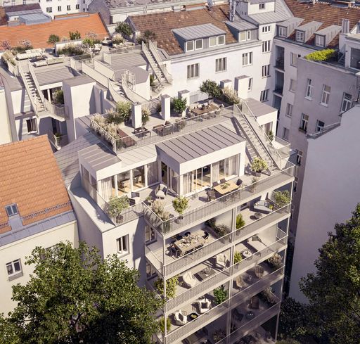 26 hochwertige Eigentumswohnungen entstehen derzeit
in der Petzvalgasse 4, 1040 Wien.