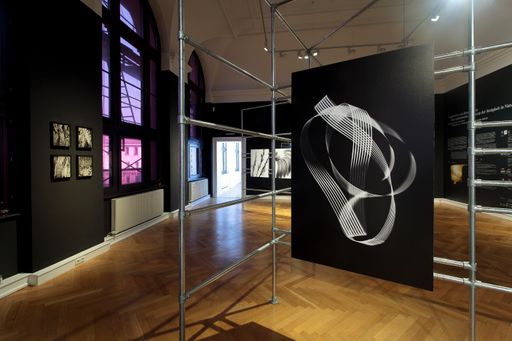 Ausstellungsansicht, Herbert W. Franke VISIONÄR, Francisco
Carolinum Linz