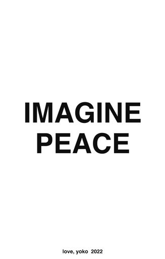 Vorschau Bild von IMAGINE PEACE by Yoko Ono, 2022. Ab April zeigt das
Leopold Museum die ikonische Arbeit IMAGINE PEACE von Yoko Ono, in
Absprache mit der Künstlerin, Friedens- und
Menschenrechtsaktivistin, auf dem großformatigen Screen an der
Museumsfassade.