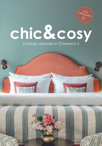 Vorschau Bild von Im zweiten chic&cosy Hotelguide von Irmi Berger
finden sich wieder 60 Häuser mit Charme & Seele.