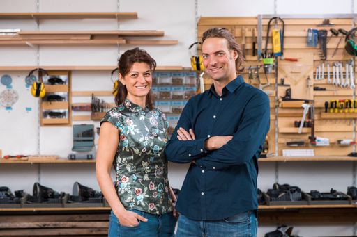  Das Werksalon Gründer:innen-Team: Antoinette
Rhomberg, Betriebswirtin, und Martin Papouschek, Tischlermeister