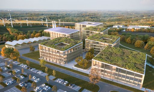 Vorschau Bild von Visualisierung der neuen biotechnologischen
Produktionsanlage BioNex