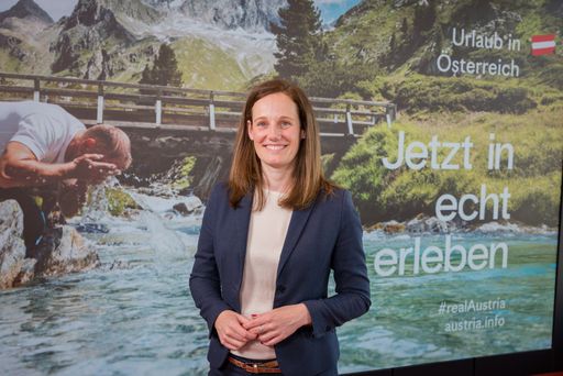Sommer-Pressekonferenz der Österreich Werbung mit
GF Lisa Weddig