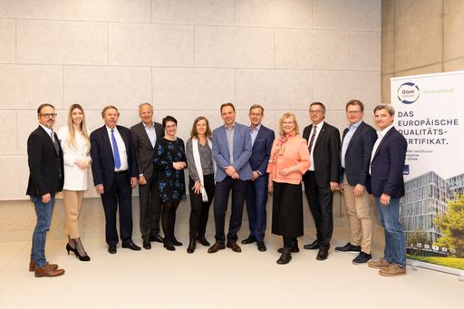  Das neu gewählte Präsidium der Österreichischen Gesellschaft für
Nachhaltige Immobilienwirtschaft