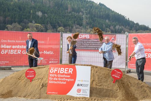 öFIBER: Spatenstich für den Glasfaserausbau im
Görtschitztal