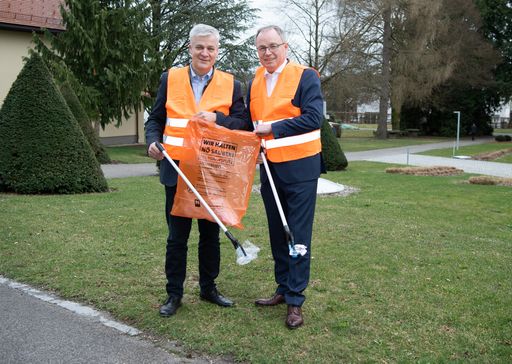 LAbg. Anton Kasser und LH-Stv. Stephan Pernkopf
rufen zum Frühjahrsputz auf