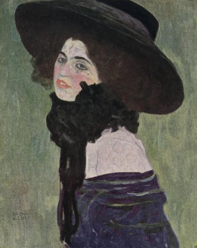 Gustav Klimt: Backfisch, Öl auf Leinwand, 1910,
Reproduktion aus: Velhagen & Klasings Monatshefte, Jg. 32, Heft 9
(1918), S. 32.