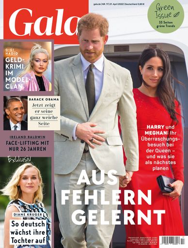 Cover GALA 17/2022 (EVT: 21. April 2022) / Weiterer Text über ots
und www.presseportal.de/nr/6106 / Die Verwendung dieses Bildes ist
für redaktionelle Zwecke unter Beachtung ggf. genannter
Nutzungsbedingungen honorarfrei. Veröffentlichung bitte mit
Bildrechte-Hinweis.