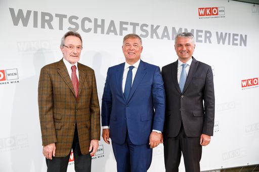 PK Lobautunnel (v.li.): Heinz Mayer, Walter Ruck,
Jörg Zehetner