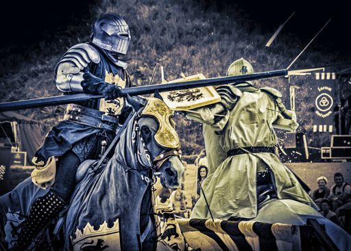  Tjostkampf und Stuntreiten der Gruppe Haraldos