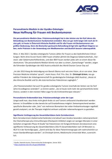 Vorschau Bild von Pressetext der AGO