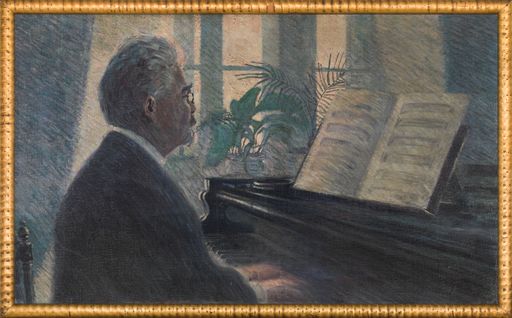 Vorschau Bild von Egon Schiele (1890–1918), Leopold Czihaczek am
Klavier, 1907, Öl auf Leinwand, 60,2 x 100,7 cm, Privatsammlung