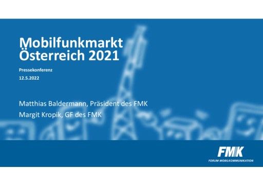 Vorschau Bild von Folien zur FMK-Jahres-PK der österreichischen Mobilfunkindustrie