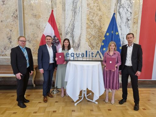 Verleihung equalitA an Mondi Frantschach und Mondi Korneuburg im
BMDW