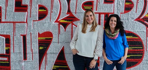 Top! Maklerinnen Isabel Steindl (links) und Katja
Herzel