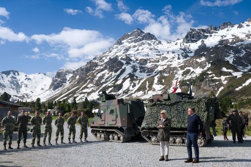 FBM Tanner und LH Platter bei der European Mountain
Thunder auf dem Truppenübungsplatz Lizum/Tirol am 19 05 2022