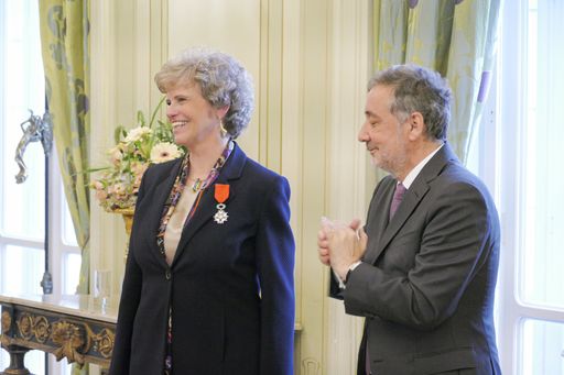 KHM-Generaldirektorin Sabine Haag und der französische
Botschafter in Österreich, Gilles Pécout