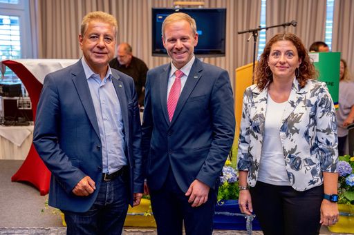 v.l.n.r.: Harald Sterle, Matthias Deiser und Sonja Strauß