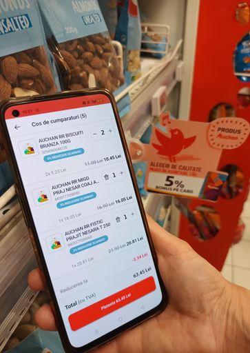 Vorschau Bild von Auchan Romania Scan & Go Einkaufskorb