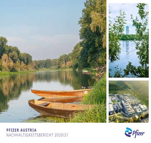Cover Nachhaltigkeitsbericht 2020/2021 Pfizer
Austria
