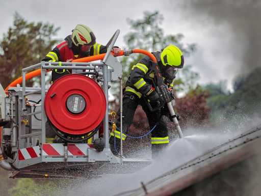 DRILL-X im Brandeinsatz
