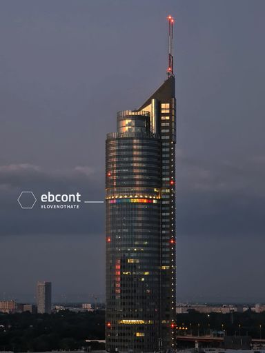 Vorschau Bild von EBCONT, Millennium Tower Wien, Pride-Regenbogen