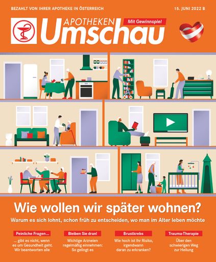 Titelbild Apotheken Umschau B Juni 2022 Ausgabe Österreich. Die
Verwendung dieses Bildes ist für redaktionelle Zwecke honorarfrei,
es darf jedoch nur im Zusammenhang mit dieser Pressemeldung und mit
vollständigem Bildrechtehinweis veröffentlicht werden. / Weiterer
Text über ots und www.presseportal.de/nr/52678 / Die Verwendung
dieses Bildes ist für redaktionelle Zwecke unter Beachtung ggf.
genannter Nutzungsbedingungen honorarfrei. Veröffentlichung bitte
mit Bildrechte-Hinweis.