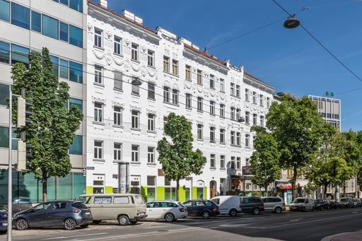  Das Gründerzeithaus in der Wiedner Hauptstraße.
