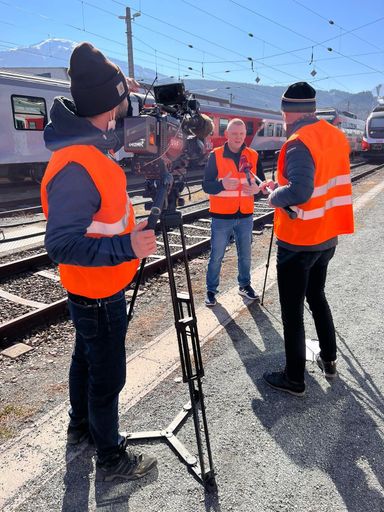 Vorschau Bild von Interview während Deeskalationstraining in Innsbruck