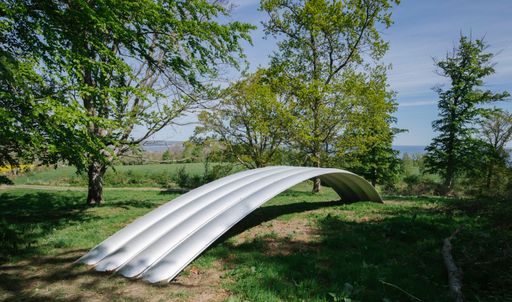 Vorschau Bild von Der Regenbogen von querkraft architekten für das
Kivik Art Center 15m x 2,5m x 1,7 mm