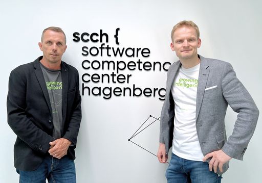 Vorschau Bild von Umweltwiss. Mag. Markus Manz, kaufmännischer
Geschäftsführer (CEO) & Prof. Dr. Robert Wille, wissenschaftlicher
Geschäftsführer (CSO).