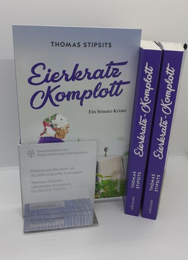 Vorschau Bild von Das Platinbuch des Hauptverbandes des
Österreichischen Buchhandels wird für mehr als 25.000 verkaufte
Exemplare vergeben.