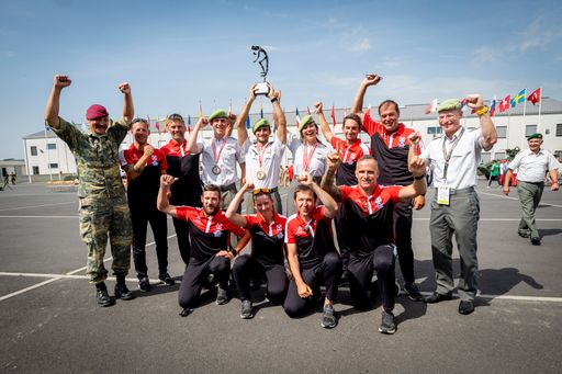 Vorschau Bild von Fallschirmsprung- Weltmeisterschaft. So sehen Sieger aus.