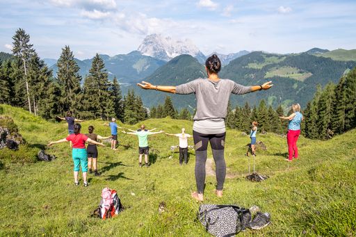 Vorschau Bild von Bei der geführten Qi-Gong Wanderung von Claudia
Salcher und Elisabeth Klöbl wurde das Wandern gekonnt mit Qi-Gong
verbunden