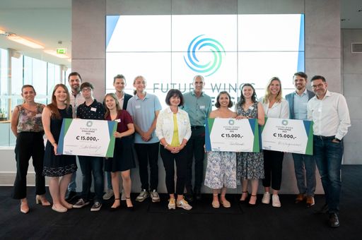  Die drei Siegerprojekte und Juror:innen der Future
Wings Challenge 2022