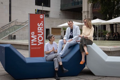 v.l.n.r.: Anna Popelka (PPAG), Georg Poduschka
(PPAG), Bettina Leidl (Direktorin MuseumsQuartier Wien) (c) eSeL.at
- Lorenz Seidler