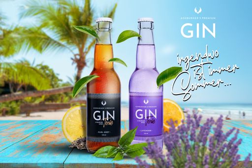  Intensiver ASHBURNER‘S PREMIUM GIN trifft auf hochwertiges,
chininfreies Tonic Water.