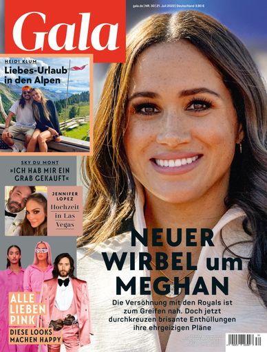 Cover GALA 30/2022 (EVT: 21. Juli 2022) / Weiterer Text über ots
und www.presseportal.de/nr/6106 / Die Verwendung dieses Bildes ist
für redaktionelle Zwecke unter Beachtung ggf. genannter
Nutzungsbedingungen honorarfrei. Veröffentlichung bitte mit
Bildrechte-Hinweis.