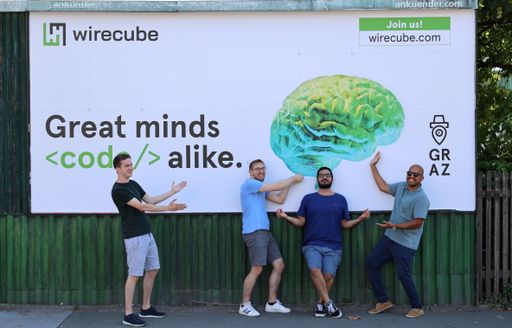 Vorschau Bild von Auf zahlreichen Flächen in und um Graz wird aktuell
um neue schlaue Köpfe zur Erweiterung des wirecube Teams geworben.