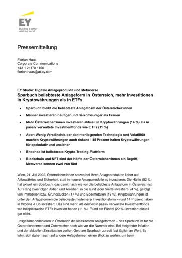 Vorschau Bild von Vollständige Pressemitteilung zur Studie