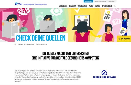  screenshot Startseite
www.pfizer.at/checkdeinequellen