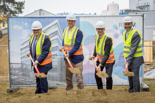 Spatenstich zum neuen Krebsforschungsgebäude von
Boehringer Ingelheim in Wien.
