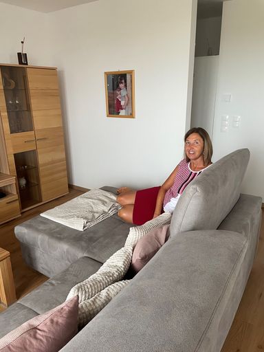Christine Schlögl ist vom Kühlen der Bauteilaktivierung
begeistert.