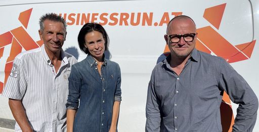  WIEN ENERGIE Business Run - v.l.n.r.: Gerhard
SEIDL, Katja SCHNEIDER, Gerhard WEHR