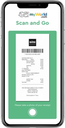  Mit der verbesserten „Scan and Go“-Funktion in der
myWorld App ist es möglich, die Einkäufe bei myWorld Partnern auch
nachträglich mit nur wenigen Klicks zu registrieren und dadurch wie
gewohnt Cashback und Shopping Points zu erhalten.