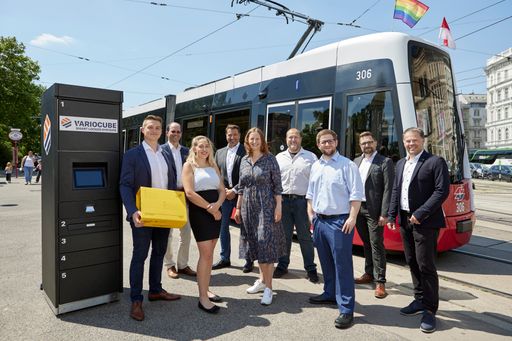 Öffi-Packerl Im Rahmen des Projekts „Öffi-Packerl“
unter der Leitung von Fraunhofer Austria startet die Ausarbeitung
des konkreten Konzepts sowie die Entwicklung der notwendigen App und
der Paketstationen für einen Pakettransport in den Öffis