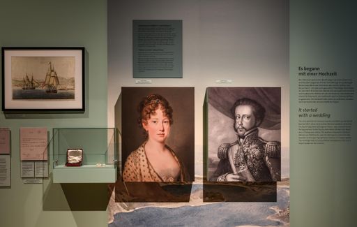  Ausstellungsansicht "Brasilien. 200 Jahre
Beziehungsgeschichten", Kabinett 2