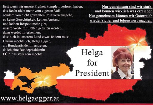 Vorschau Bild von Flyer Ansicht Vorne - Helga for President